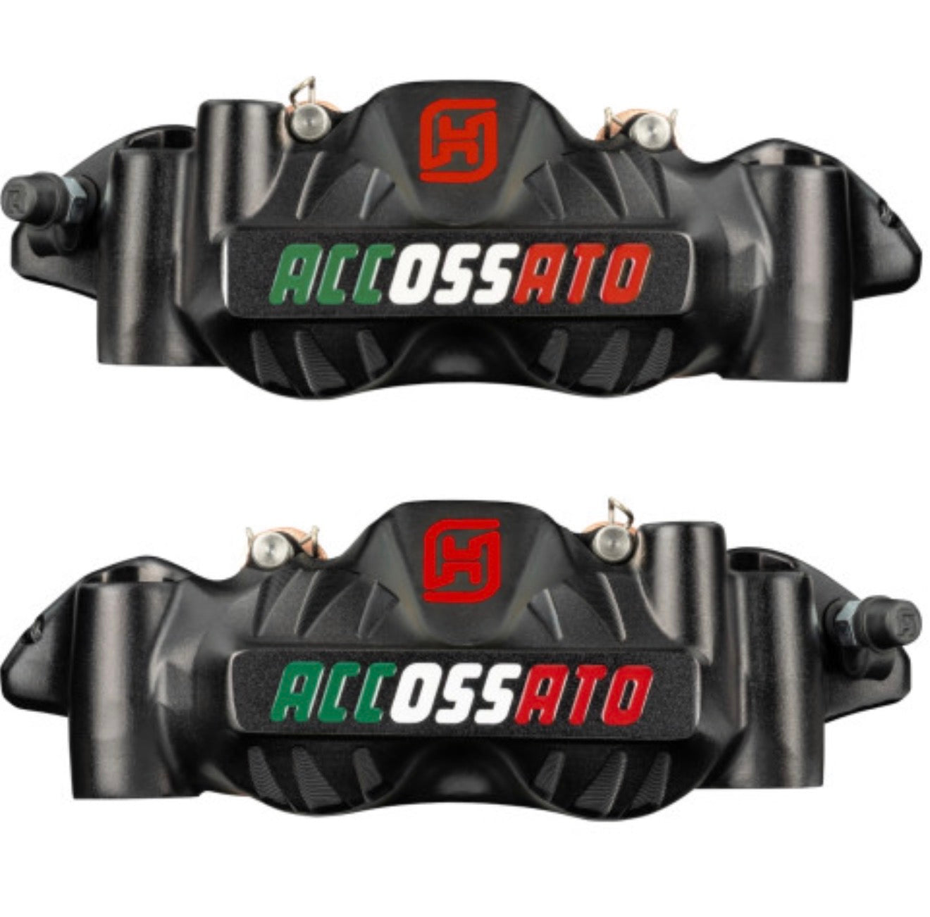 Juego de pinzas de freno radial Accossato forjada monobloque 108 mm