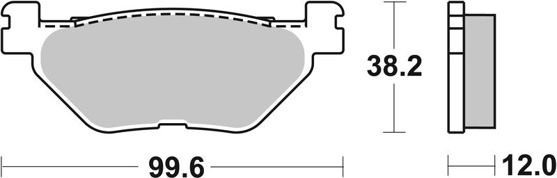 Pastillas de freno traseras Tmax 2012/2025 sinterizadas Brembo 07052XS