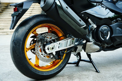 Kit 17" MFZ Racing Tmax 560 llantas + basculante