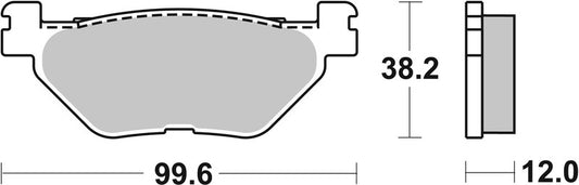 Pastillas de freno traseras Tmax 2012/2025 sinterizadas Brembo 07052XS