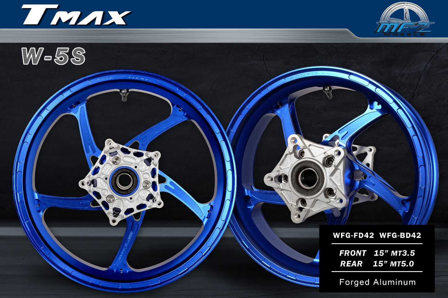 Kit completo de llantas MFZ Racing 15” forjadas para TMAX 530/560